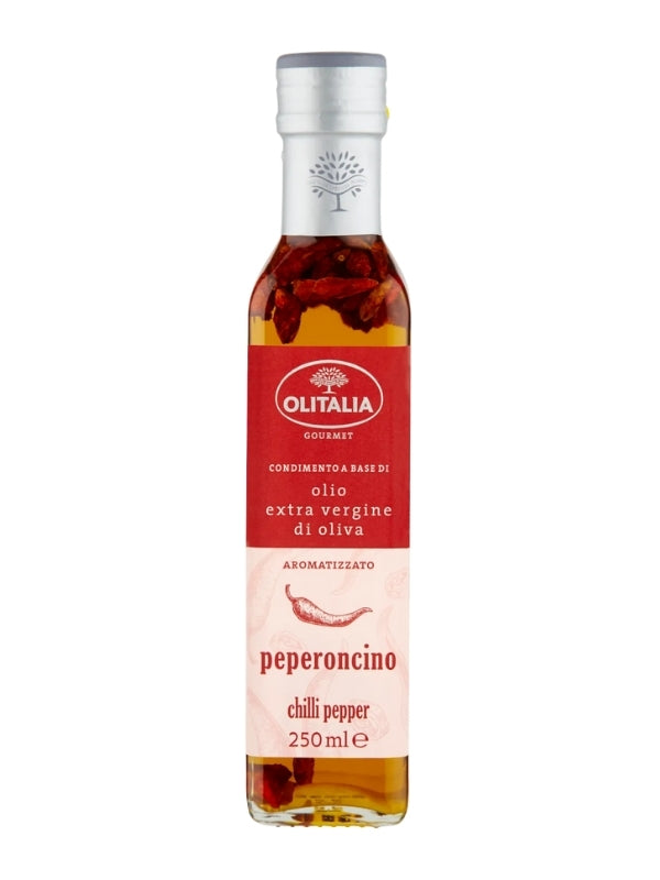 Huile au piment – Bouteille à 0.25 l - Olitalia
