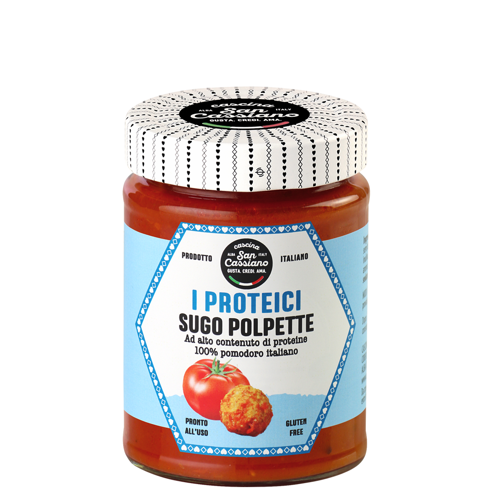 Sauce protéinée avec des boulettes de légumes