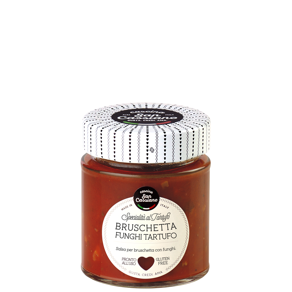 Sauce pour bruschetta aux tomate, champignons et truffe