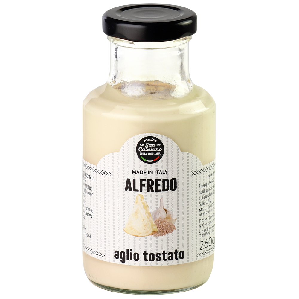 Sauce Alfredo avec ail grillé