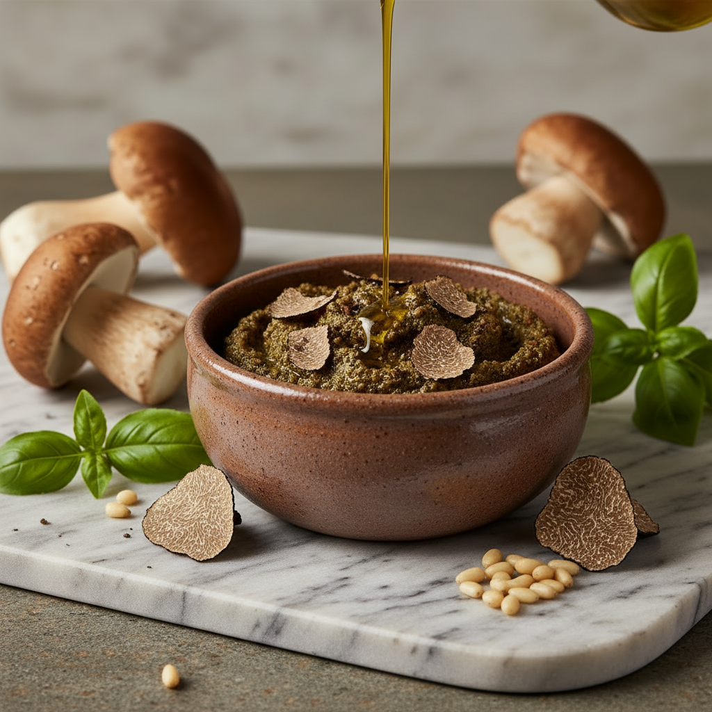 Pesto aux champignons et à la truffe