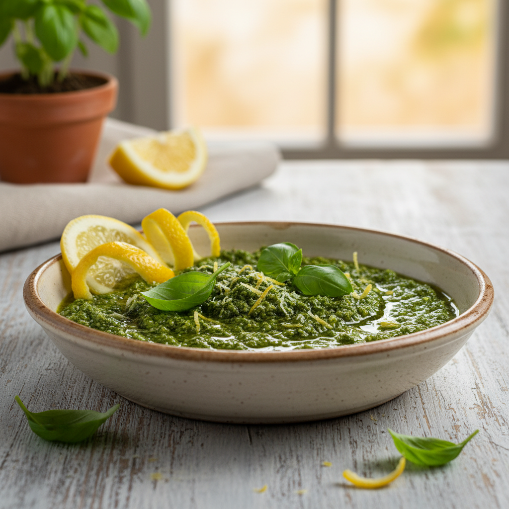 Pesto de basilic au citron de Sorrento I.G.P.