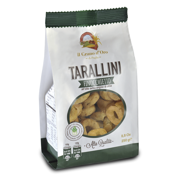 Tarallini aux graines de fenouil 250gr