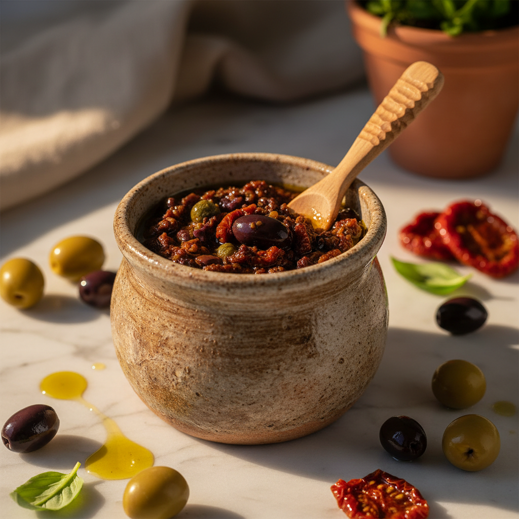 Pâté d’olives avec tomates séchées