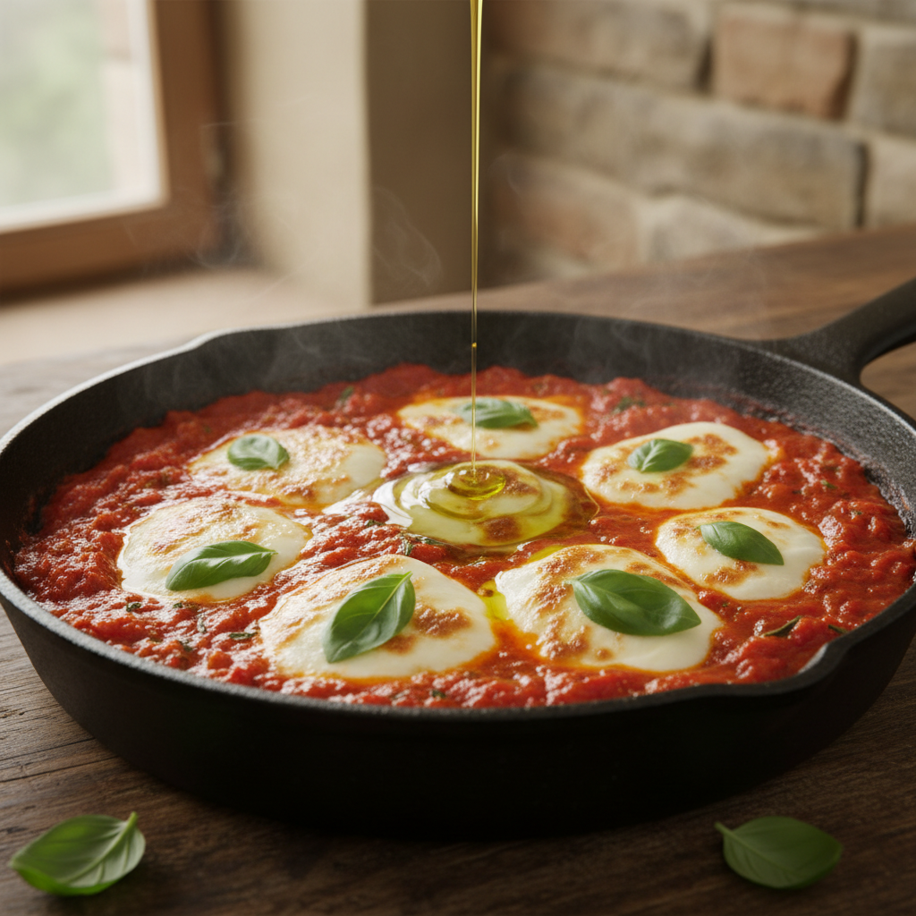 Sauce à la Sorrentina avec mozzarella