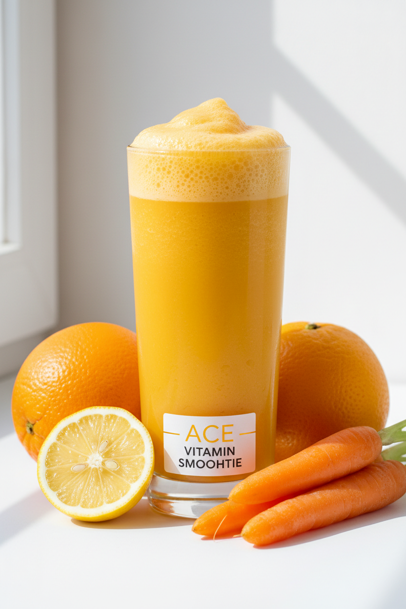 Smoothie protéiné au ACE (orange, citron,carote)