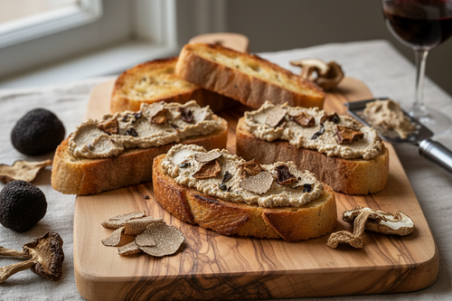 Crème à la truffe et aux cèpes